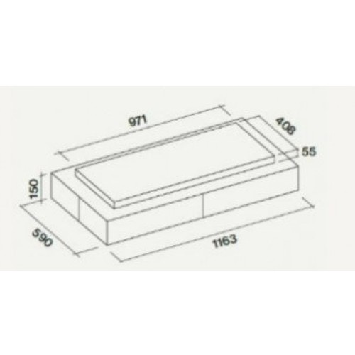 Встраиваемая вытяжка Falmec CIRCLE.TECH Vega 115 Isola Black (600) в Краснодаре