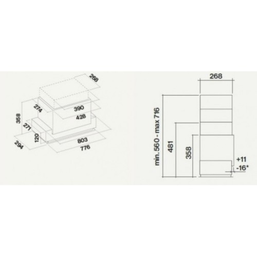 Встраиваемая вытяжка FALMEC E.ION GRUPPO INCASSO 70 (450) в Краснодаре