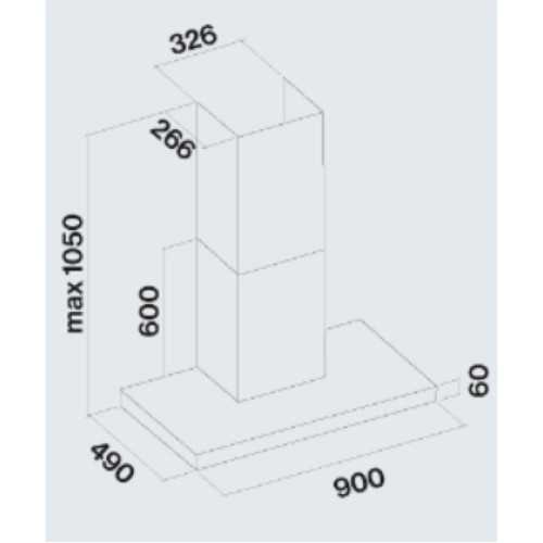 Вытяжка Falmec PLANE BLACK 90 PLUS в Краснодаре