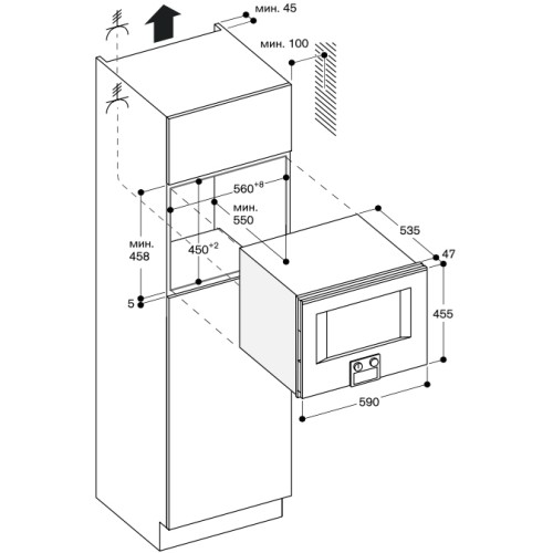 Встраиваемая микроволновая печь Gaggenau BM 455-100 в Краснодаре