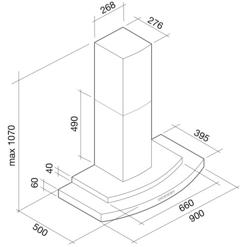 Вытяжка Falmec Step 90 ix (600) в Краснодаре
