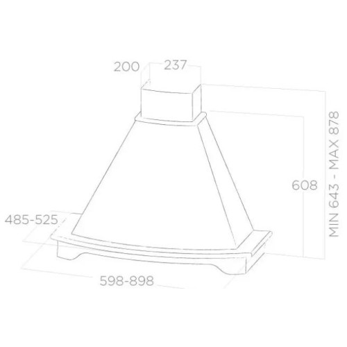 Вытяжка Elica CORALINE WH/A/60 T.GREZZO в Краснодаре