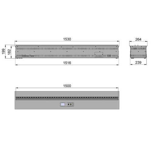 Встраиваемый камин-увлажнитель FireLine 1500 (RGB)
