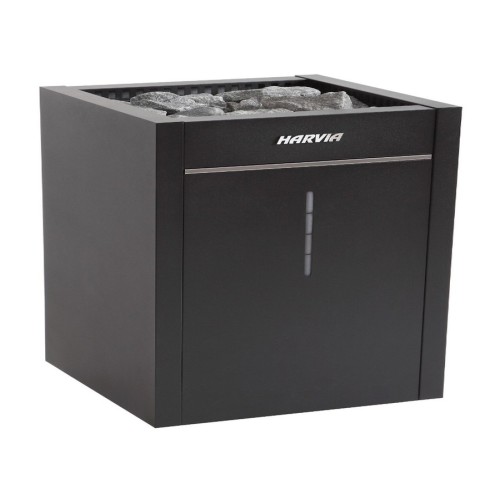 Электрокамин HARVIA Virta Combi Auto HL70SA Black с парогенератором, 6.8 кВт+2.0 кВт (без пульта управления Griffin в комплекте) 