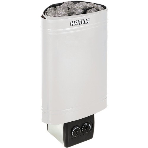 Электрокамин HARVIA Delta D36 Steel со встроенным пультом 