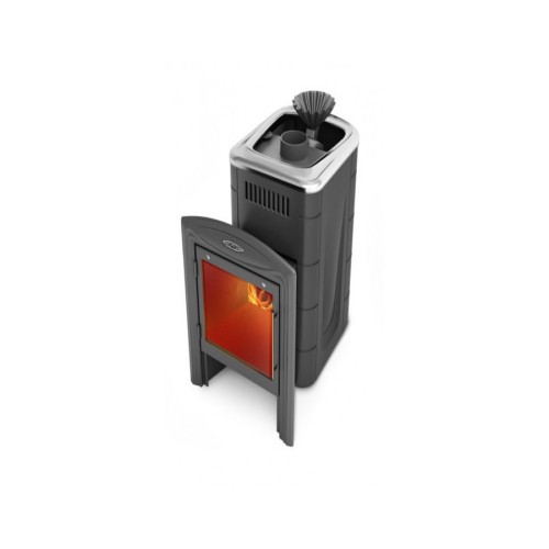Дровяная печь TMF Гейзер Мини 2016 Inox Витра ЗК антрацит 