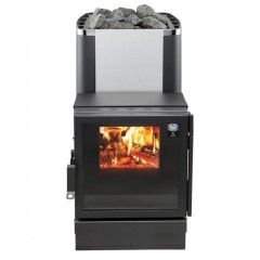 Дровяная печь Kastor KARHU 40 T (сквозь стену, для объема свыше 30 м3)
