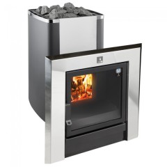 Дровяная печь Kastor KARHU 22 T (сквозь стену, для объема 12-22 м3)