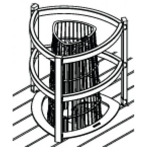Электрокамин HARVIA KIVI PI90E без пульта 