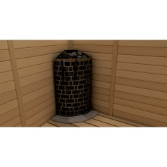 Электрокамин SAWO ARI3-60NB-CNR-P