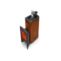 Дровяная печь TMF Гейзер 2014 Inox Витра ЗК ТО терракота