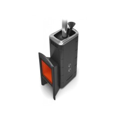 Дровяная печь TMF Гейзер 2014 Inox Витра ЗК ТО антрацит