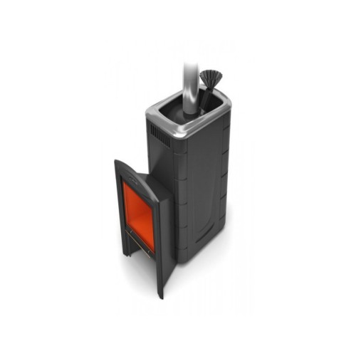 Дровяная печь TMF ПБ Гейзер 2014 Inox Витра ЗК антрацит 