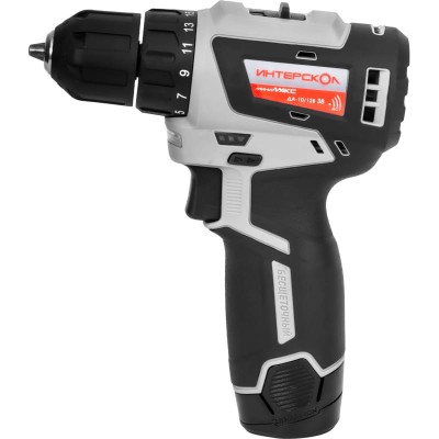 Дрель аккумуляторная Интерскол ДА-10/12 В МиниМАКС (2 акк.12v 3,0Ah Li-Ion, кейс)   757.3.2.40