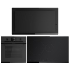 Комплект №3 (варочная панель Kuppersbusch KI 8550.0 KSMR + духовой шкаф Kuppersbusch BP 6332.0 KSM6 MattBlack + вытяжка Kuppersbusch DW 8550.0 KSM)