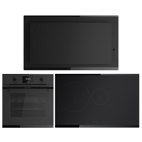 Комплект №3 (варочная панель Kuppersbusch KI 8550.0 KSMR + духовой шкаф Kuppersbusch BP 6332.0 KSM6 MattBlack + вытяжка Kuppersbusch DW 8550.0 KSM) в Краснодаре