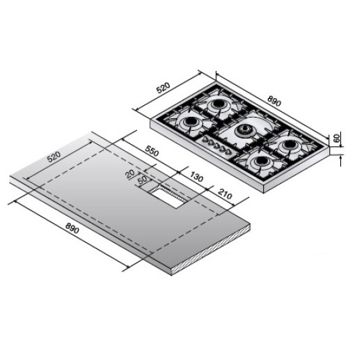 Варочная панель Ilve HAP-95C в Краснодаре