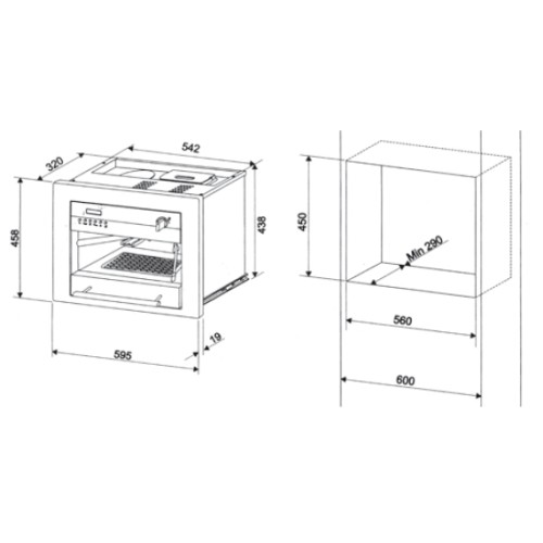 Встраиваемая кофемашина Ilve ES-645C Antique white (ручки латунь) в Краснодаре