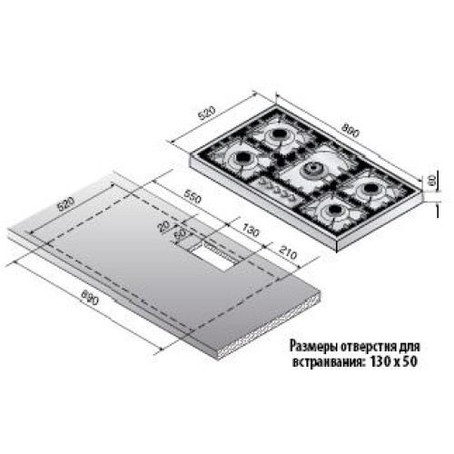 Варочная панель Ilve HAP-95PC в Краснодаре