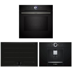 Комплект №4 (духовой шкаф Bosch HMG776NB1 + варочная панель Bosch PXY875KV1E + кофемашина Bosch CTL636EB6)