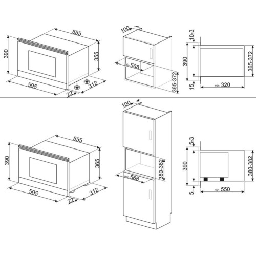 Встраиваемая микроволновая печь Smeg MP822PO в Краснодаре
