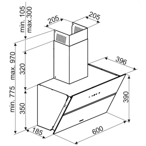 Наклонная вытяжка BRANDT BHV2673XB в Краснодаре