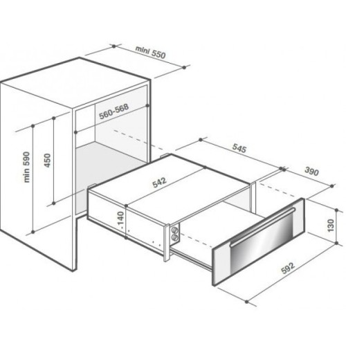 Встраиваемый подогреватель посуды De Dietrich DWD7400G в Краснодаре