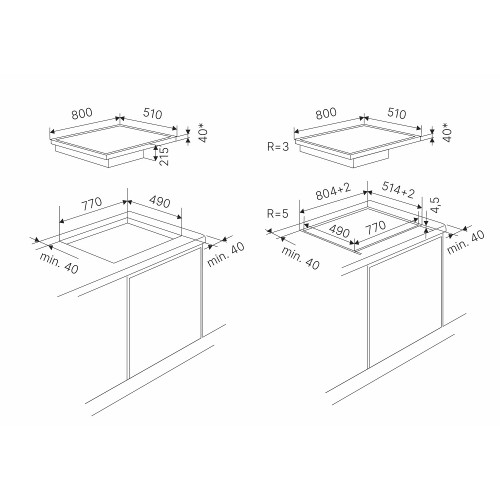 Варочная панель с вытяжкой Kuppersbusch KMI 8590.0 SR Silver Chrome в Краснодаре