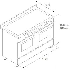 Варочный центр Bertazzoni HER125I2ENET
