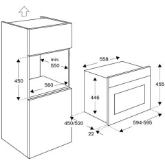 Встраиваемая микроволновая печь Bertazzoni F457HERMWTAG