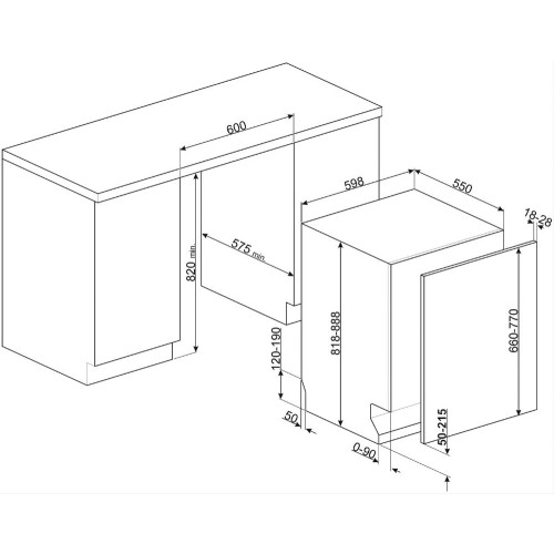 Встраиваемая посудомоечная машина Smeg ST323PM в Краснодаре