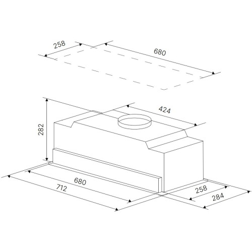 Встраиваемая вытяжка Kuppersbusch DEL 8550.0 W в Краснодаре