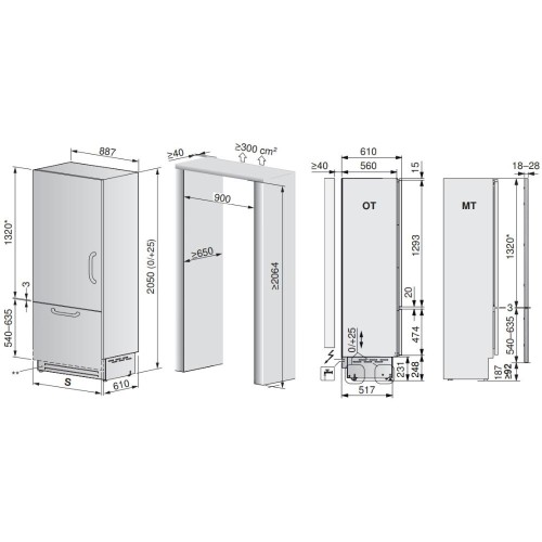 Встраиваемый холодильник V-ZUG CombiCooler V6000 Supreme CCO6T-51133 R в Краснодаре