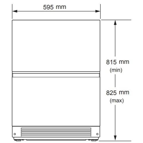 Встраиваемый под столешницу конвертируемый холодильник Signature Kitchen Suite SKSUD2402E в Краснодаре