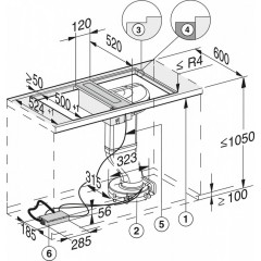 Встраиваемая вытяжка Miele CSDA7001 FL