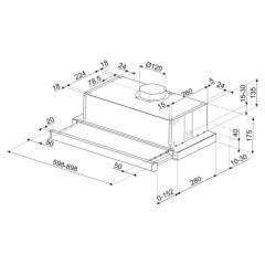 Встраиваемая вытяжка Smeg KSET61E2