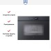 Встраиваемый паровой шкаф V-Zug CombiSteamer V6000 45 AutoDoor CS6T-23043 черное стекло в Краснодаре