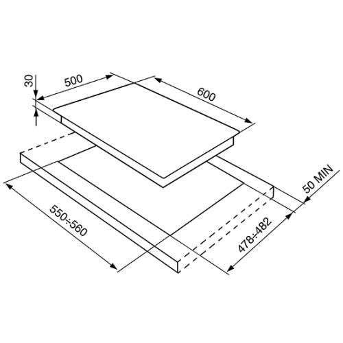 Варочная панель Smeg SPR864BGH в Краснодаре