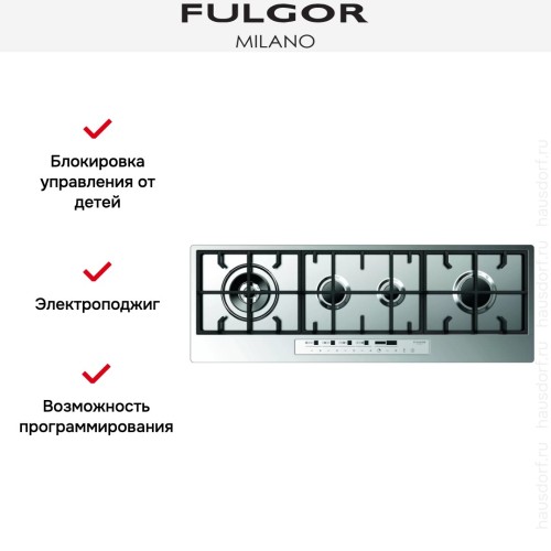 Варочная панель Fulgor Milano CPH 1124 G WK TC WH X в Краснодаре