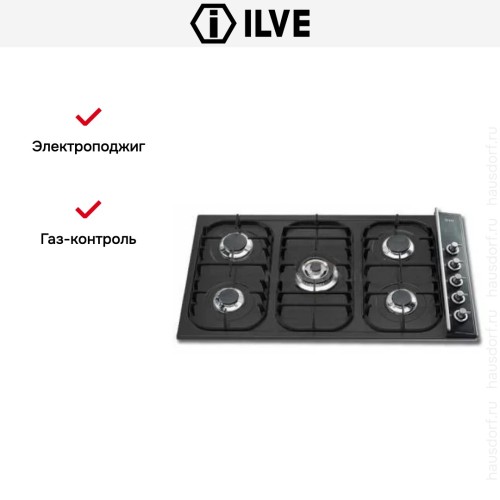 Варочная панель Ilve H39CV графит в Краснодаре