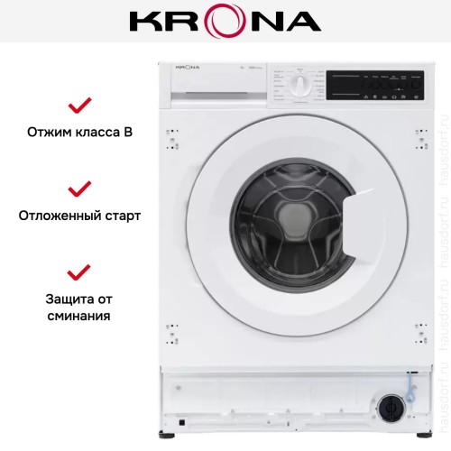 Встраиваемая стиральная машина KRONA ZIMMER 1400 8K WHITE в Краснодаре