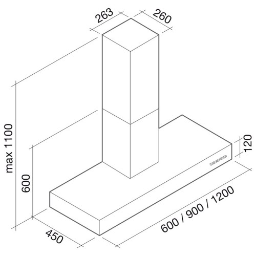 Вытяжка Falmec Line 60 ix (800) ECP в Краснодаре
