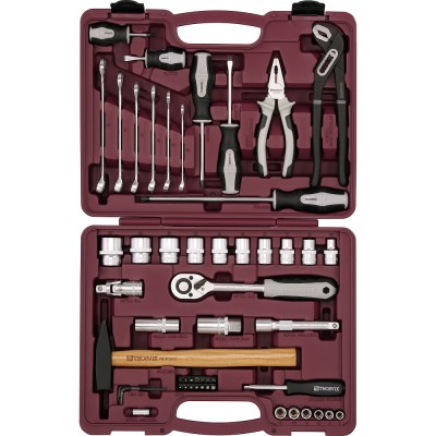 Набор инструмента универсальный THORVIK 1/4", 1/2"DR, 56 предметов   UTS0056