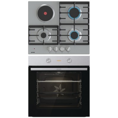 Комплект №10 (варочная панель Gorenje GE681X + духовой шкаф Gorenje BO6717E03X) в Краснодаре