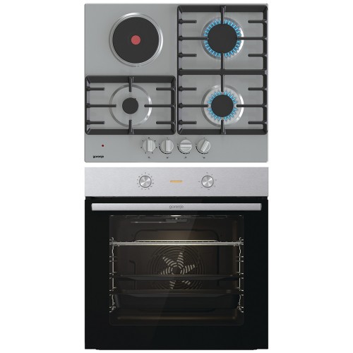 Комплект №10 (варочная панель Gorenje GE681X + духовой шкаф Gorenje BO6717E03X) в Краснодаре