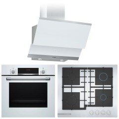 Комплект №13 (варочная панель Bosch PNP6B2B92R + духовой шкаф Bosch HBF534EW0R + вытяжка Bosch DWK065G20T)