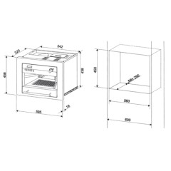 Встраиваемая кофемашина Ilve ES-645C Matt (ручки латунь)