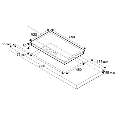 Газовая варочная панель Bertazzoni P905CHERAC в Краснодаре