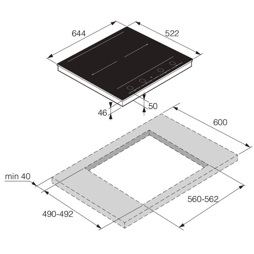 Индукционная варочная панель Asko HID654MC в Краснодаре