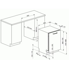 Встраиваемая посудомоечная машина Smeg STA4523
